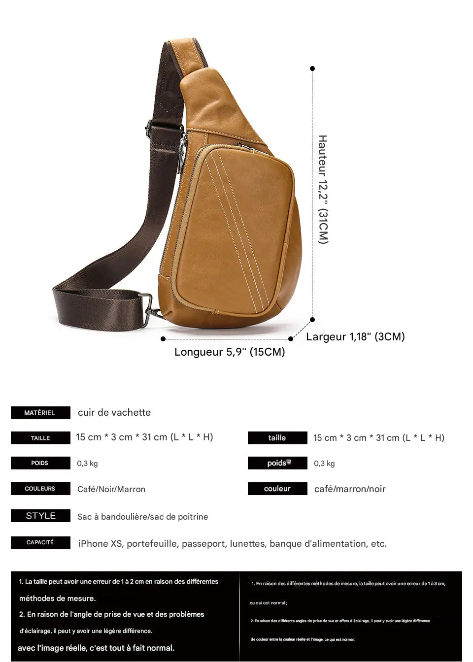 James en cuir UniversBags