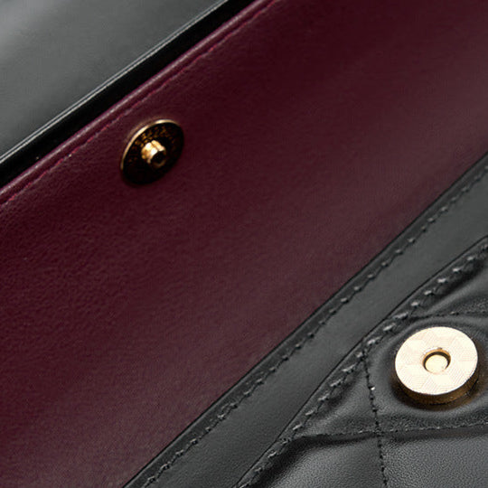 Sac à main matelassé Zéphyr en cuir véritable
