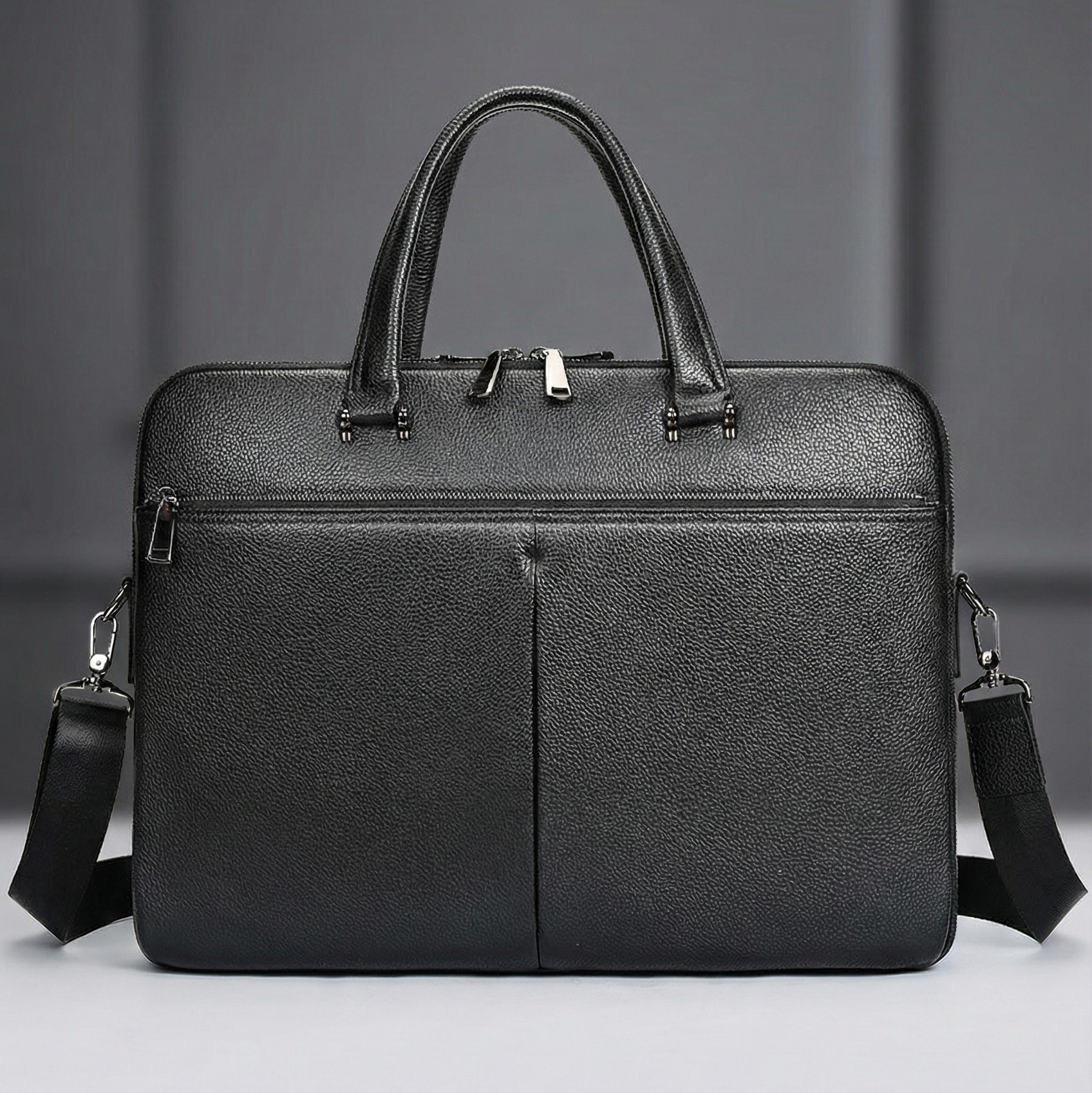 Image supplémentaire de Porte-documents business en cuir pleine fleur – Ordinateur 16 & 17 pouces