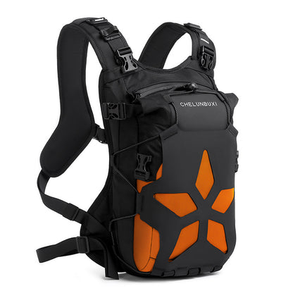 Sac à dos moto Compact avec accents orange