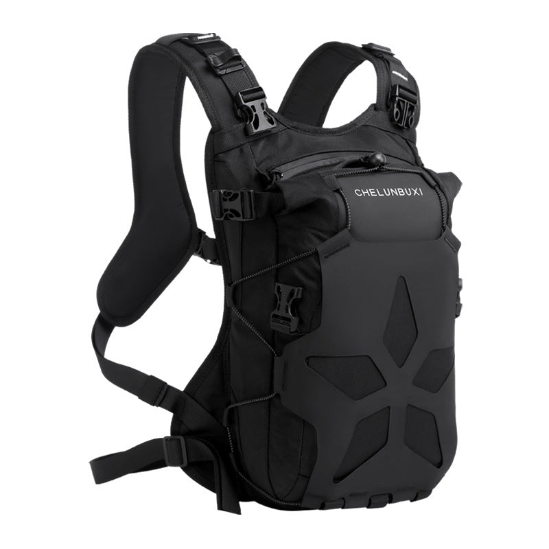 Sac à dos moto Compact noir à façade ajourée