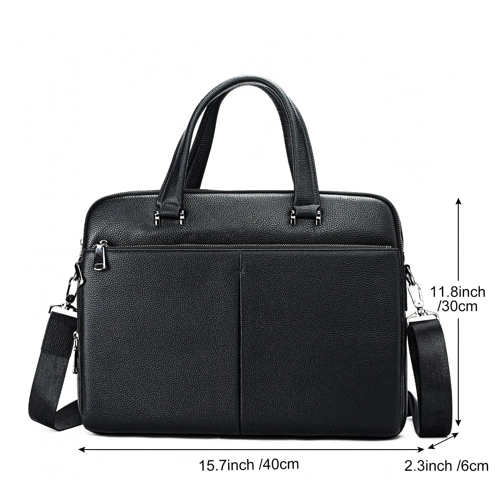 Image supplémentaire de Porte-documents business en cuir pleine fleur – Ordinateur 16 & 17 pouces