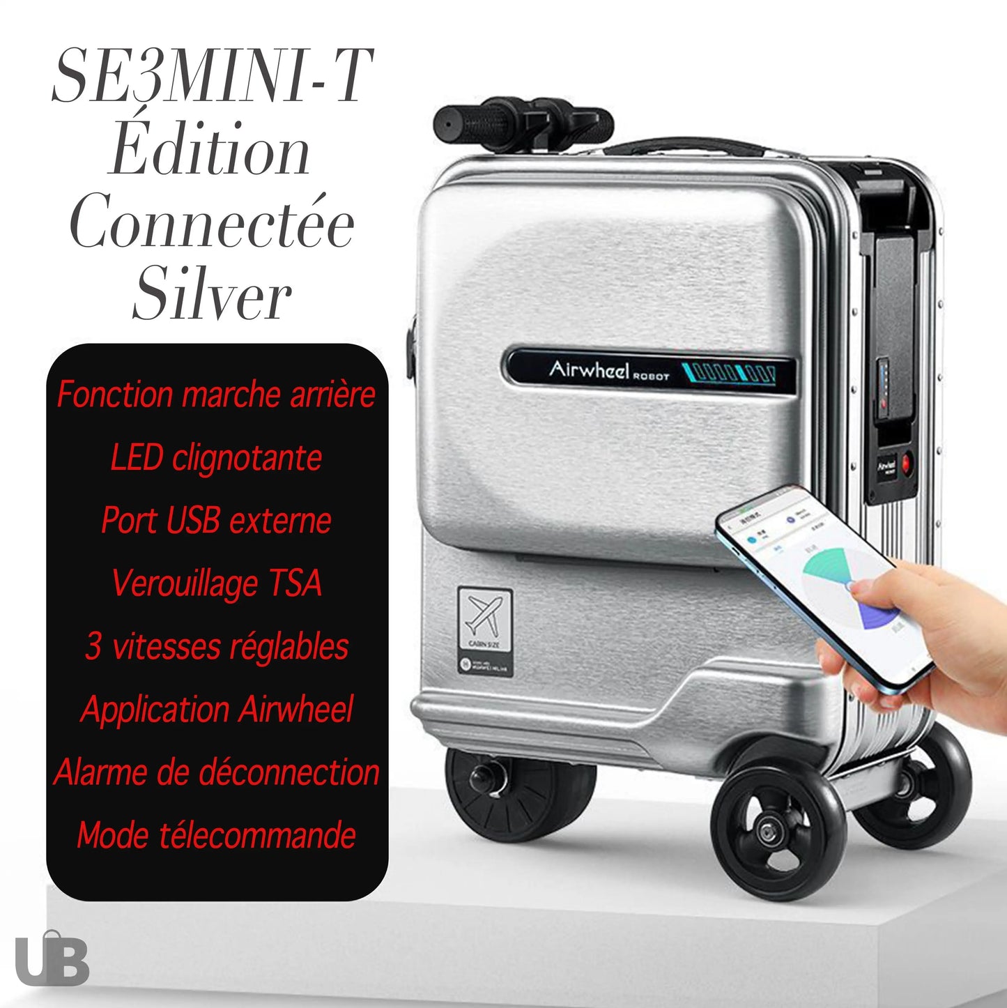 Valise Intelligente SE3 Mini T Connectée - UniversBags