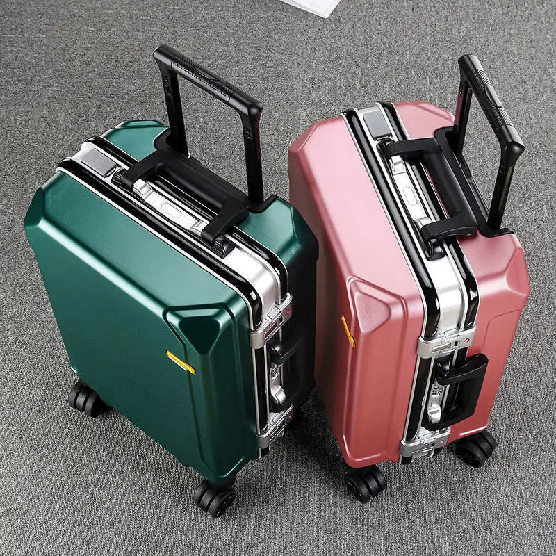 Valises à cadre en aluminium, valises à tramway, valises universelles unisexes à roues, nouveaux modèles, valises de chariot, étuis de mots de passe professionnels UniversBags