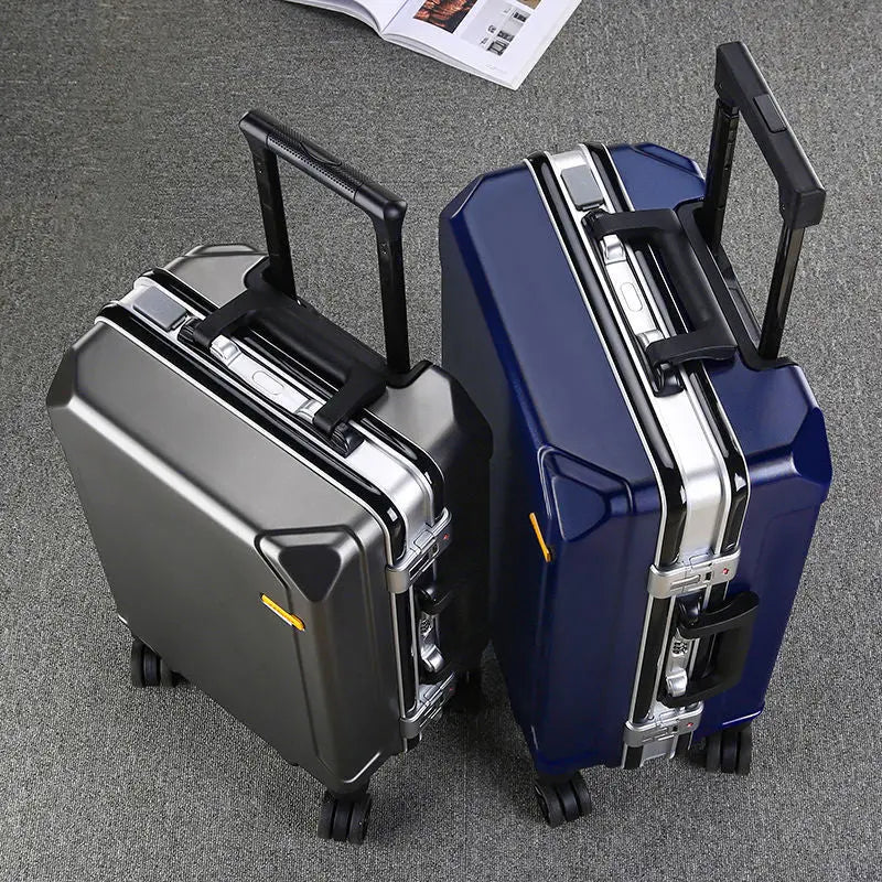 Valises à cadre en aluminium, valises à tramway, valises universelles unisexes à roues, nouveaux modèles, valises de chariot, étuis de mots de passe professionnels UniversBags