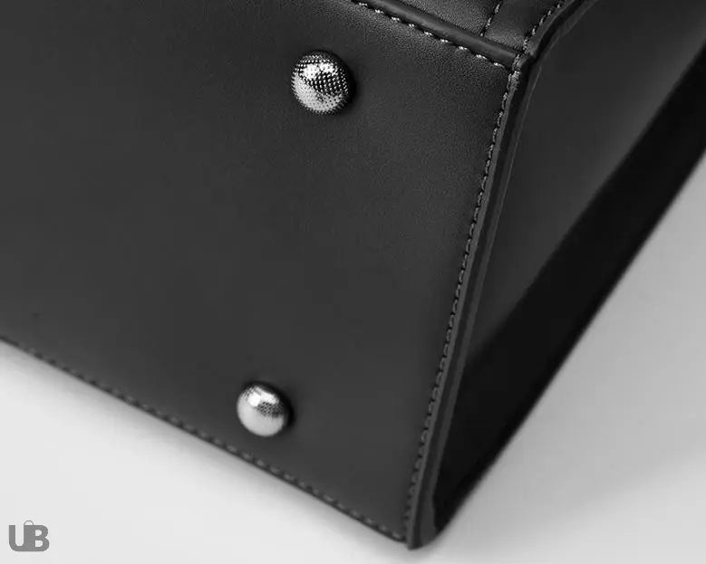 Détails de Sac fourre-tout Lucie en cuir véritable pour ordinateur