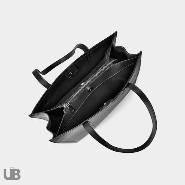 Image supplémentaire de Sac fourre-tout Lucie en cuir véritable pour ordinateur