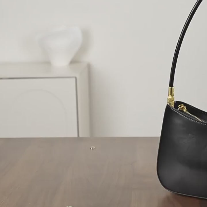 Sac porté épaule Jade en cuir première couche