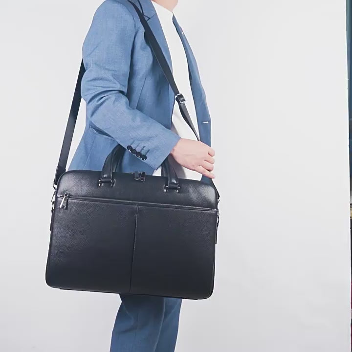 Porte-documents business en cuir pleine fleur – Ordinateur 16 & 17 pouces