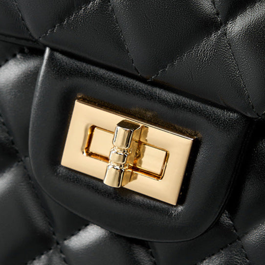 Sac à main matelassé Zéphyr en cuir véritable
