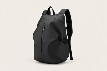 Sac à dos moto Abers XL noir présenté en entier sur fond clair