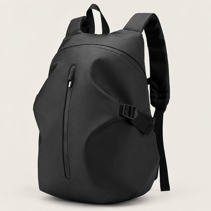 Sac à dos moto Abers XL amélioré noir, vue de trois quarts