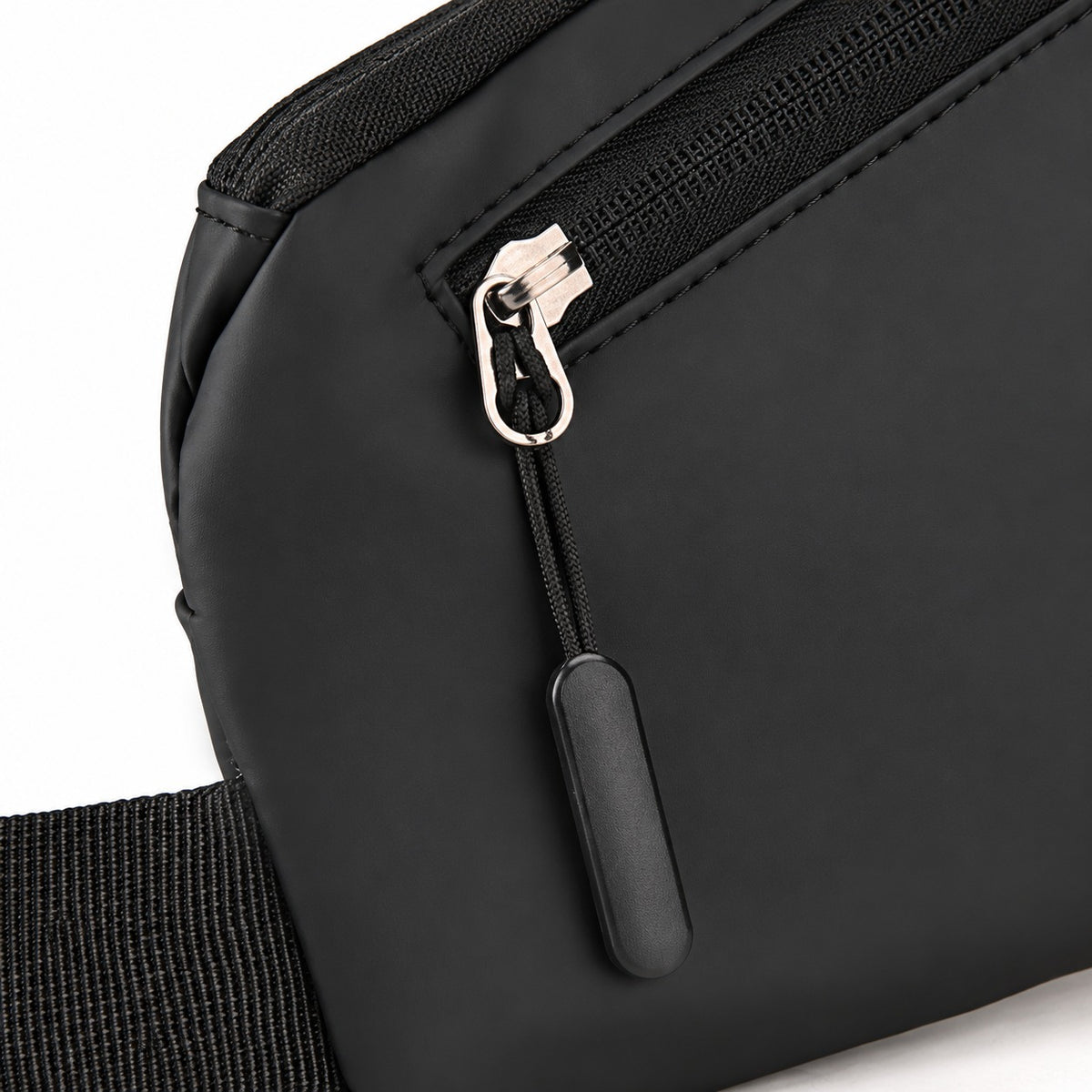 Détail du zip et de la tirette noire sur Function