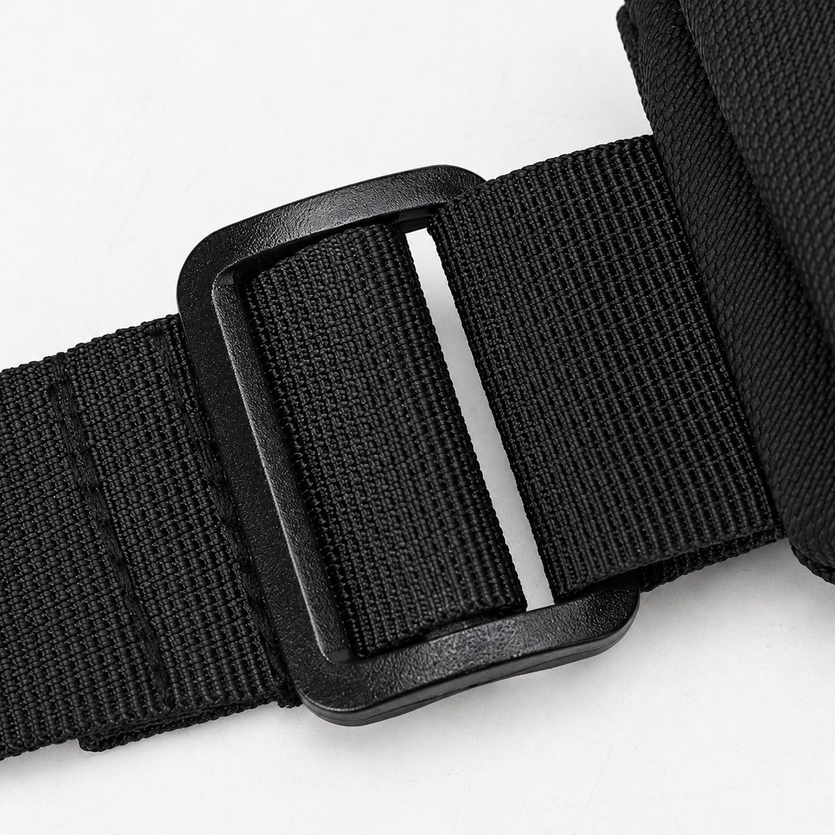 Gros plan de la boucle de réglage et de la sangle Hexagon