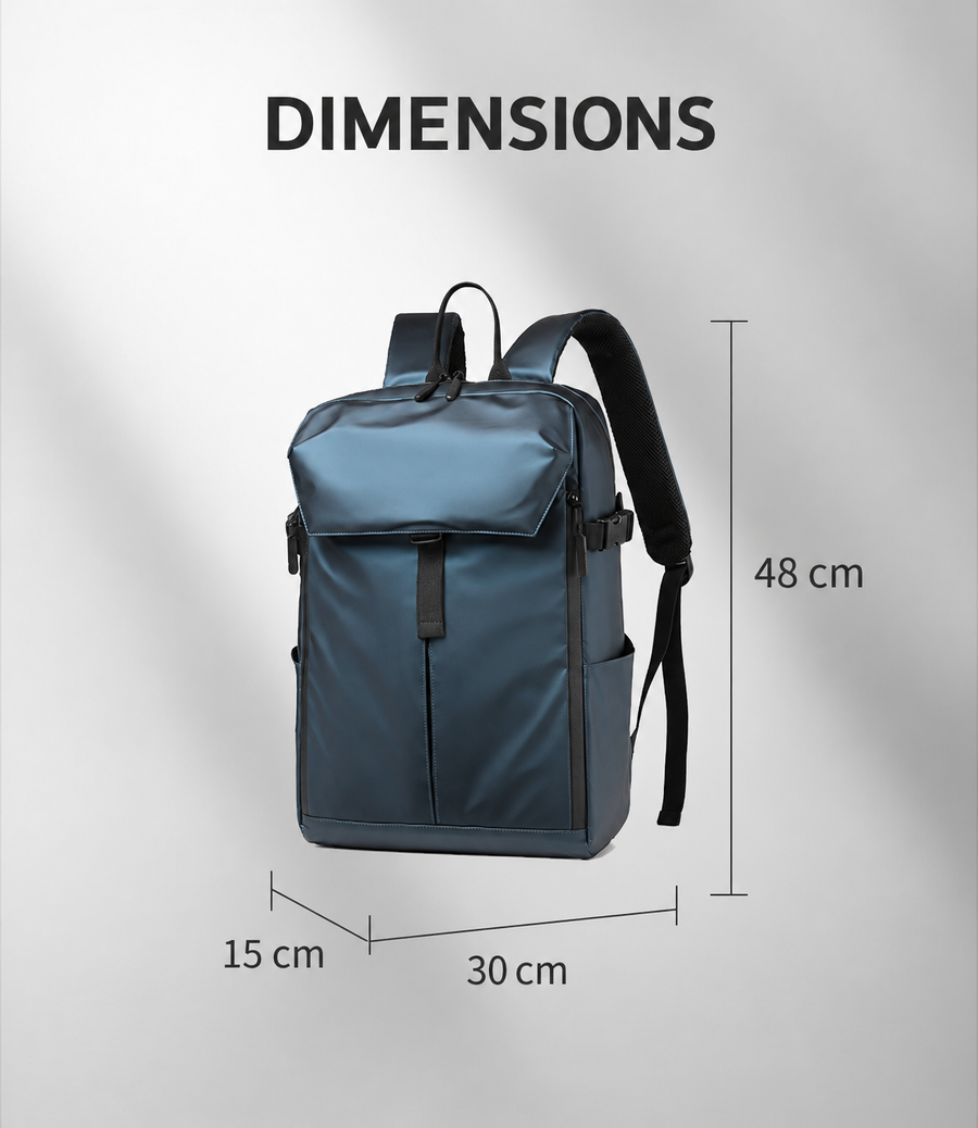 Sac à dos Jordan bleu : dimensions 48 × 30 × 15 cm