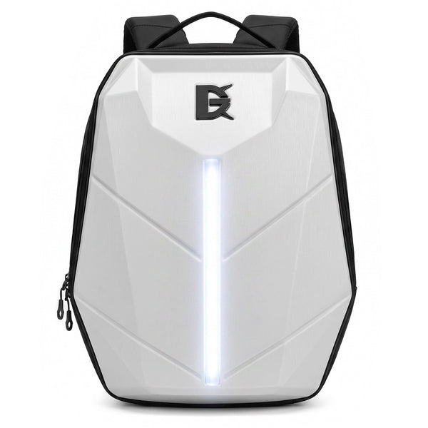 Sac à dos moto LED Striking à coque rigide, extensible