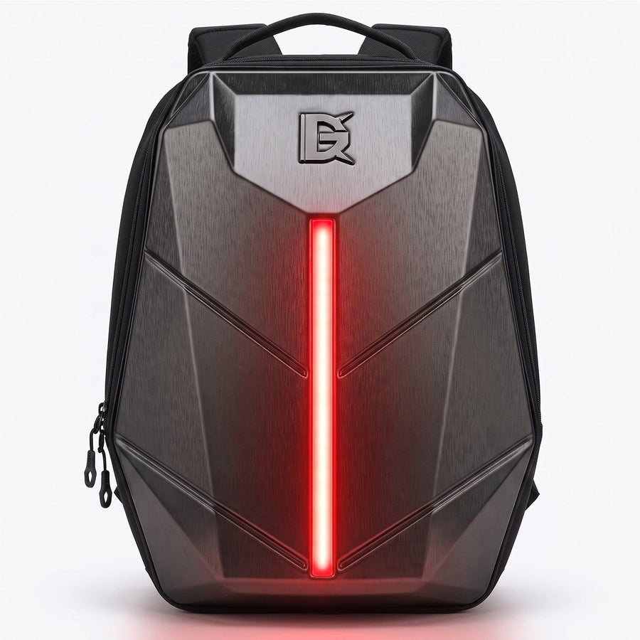 Sac à dos Striking gris avec bande LED rouge
