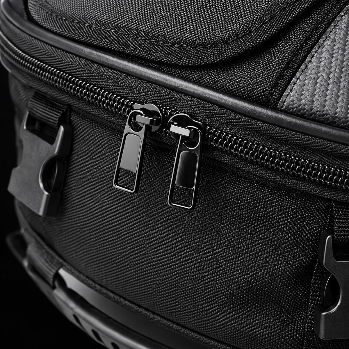 Double fermeture zippée et tissu du sac de selle WT2014