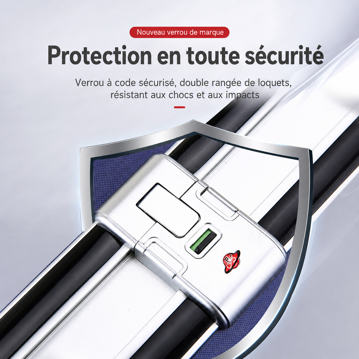 Détails de Valise Rigide Premium Monaco avec Cadre en Aluminium et Port USB Intégré