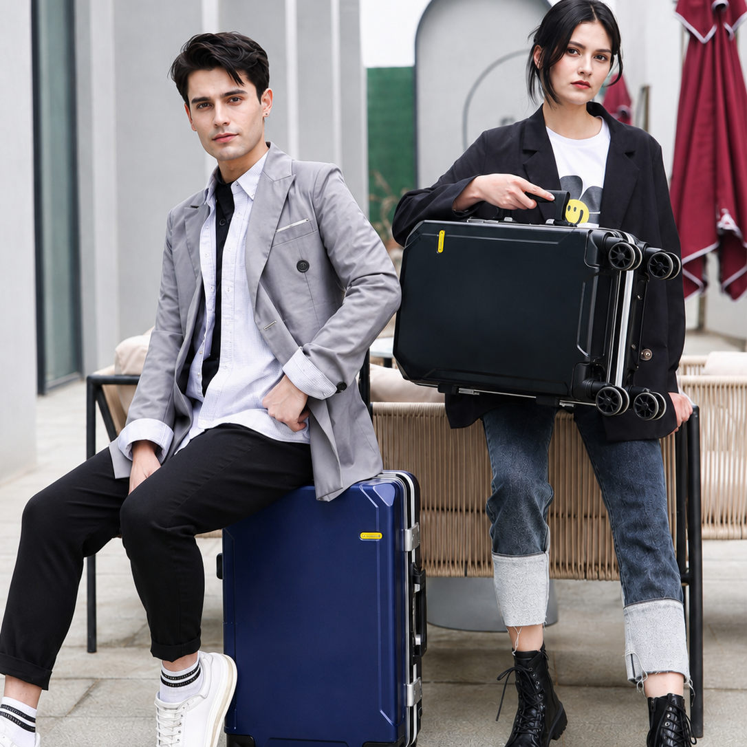 Image supplémentaire de Valise Rigide Premium Monaco avec Cadre en Aluminium et Port USB Intégré